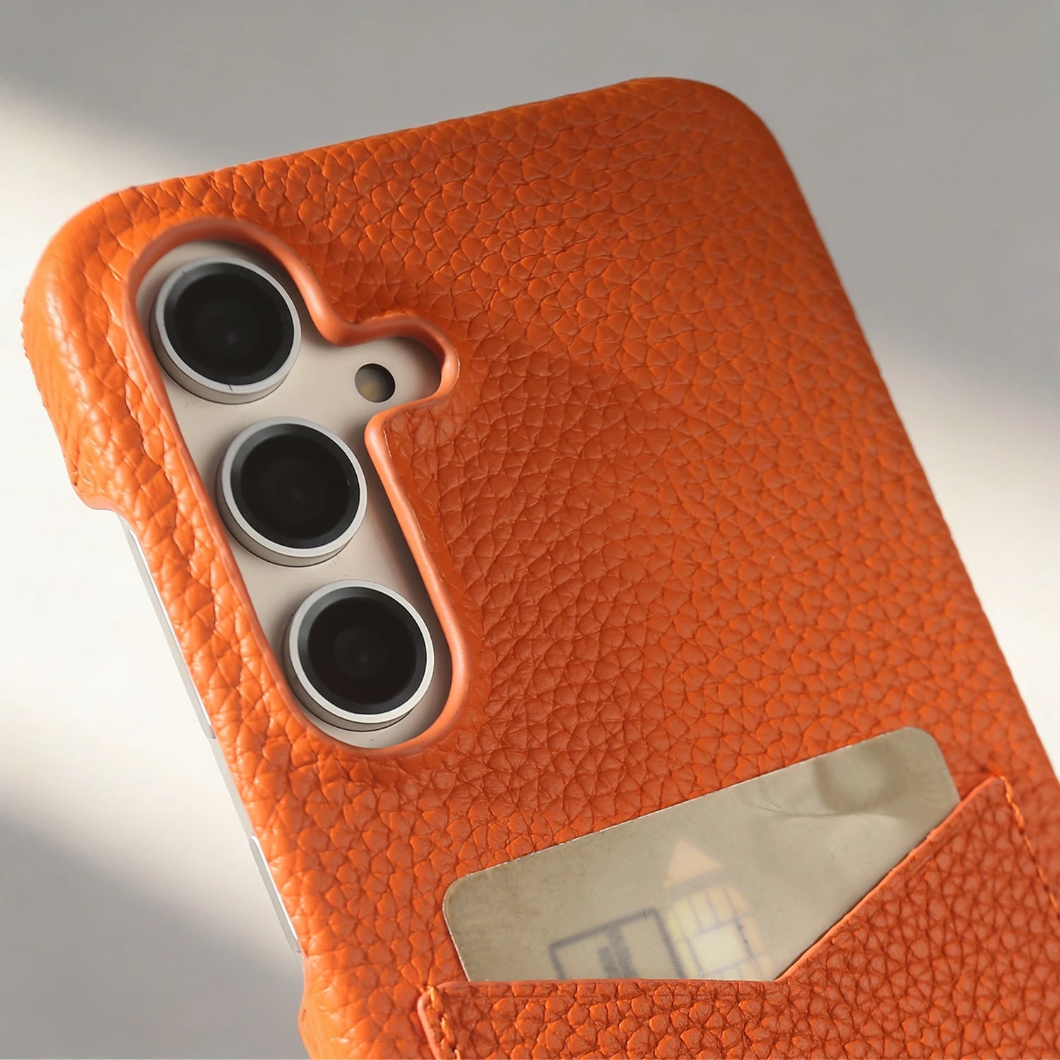 Premium Card Slot Genuine Leather Case For Samsung Galaxy S25 FE Ultra S24 Plus S23 S22 S21 Phone Back Cover Case Coque Funda