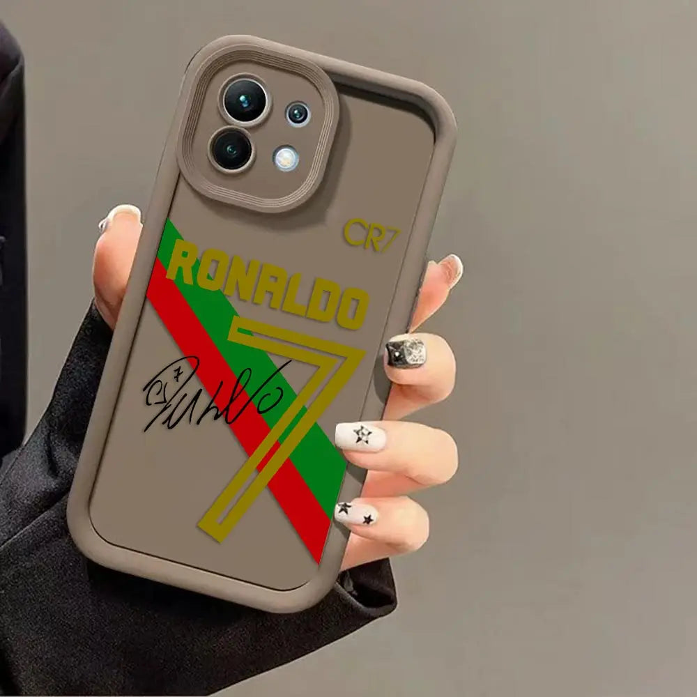 Football Star C-CR7 Phone Case For Redmi NOTE 8 9 A1 A2 A3 A5 A7 9T 10 10C 12 12C 13 13C 14C 15 15C K30 K40 K60 K50 Case Cover