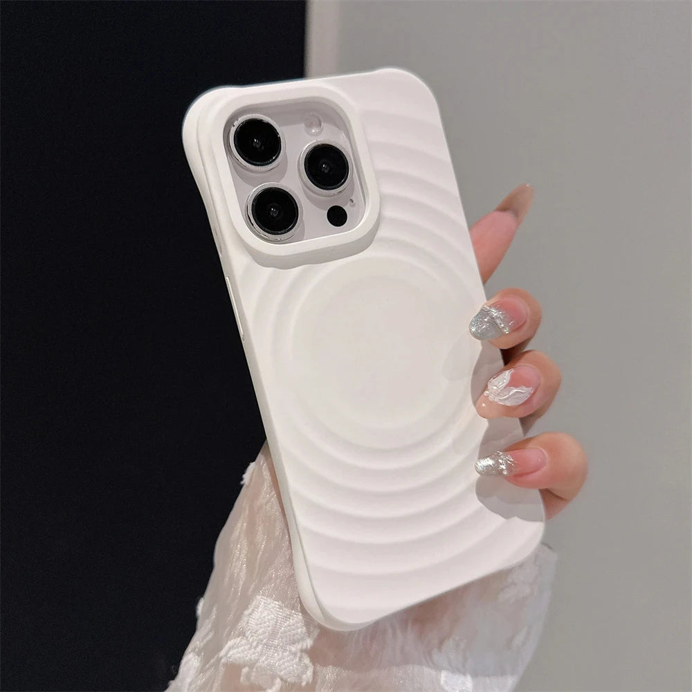Case For iPhone 17 Pro Max Magnetic Candy Silicone Phone Case iPhone Air 16 15 14 11 12 13 Pro For Magsafe Soft Shockproof Cover