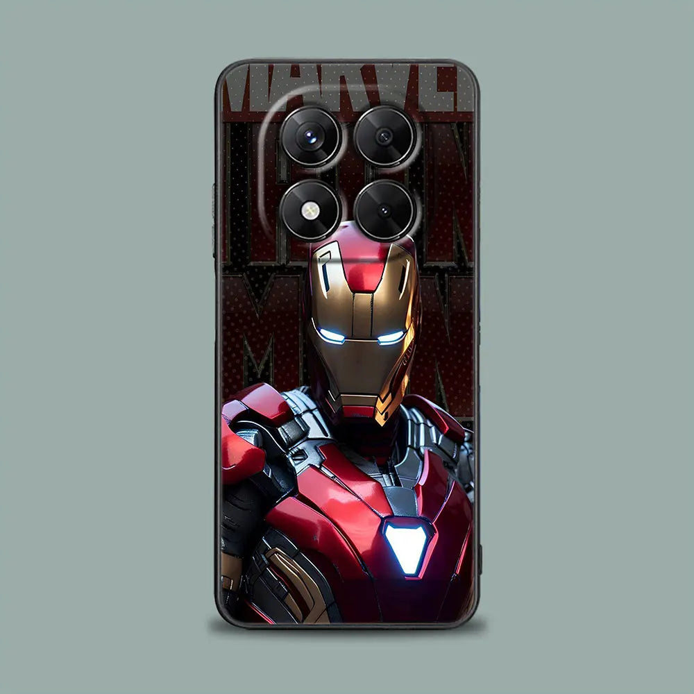 Phone Case For Redmi 15C 14C 13C 12C Ironman Marvel Heroes Back Cover For Redmi Note 15 14 13 12 Pro Plus 11 10 8 Pro Soft Case