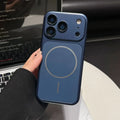 Instantly Become 17 Slim Metallic Paint Plastic Magnetic Case For iPhone 17 Air 16 15 14 13 Pro Max For Magsafe Shockproof Cover