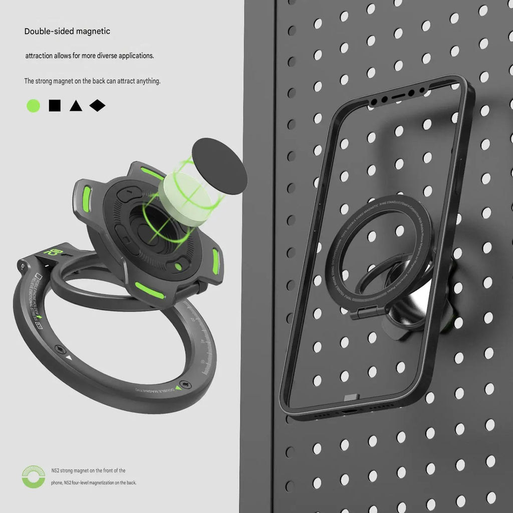 New Double-sided Magnetic Phone Holder 360° Rotatable Multi-angle Cell Phone Bracket Adjustable Ultra-thin Mobile Phone Stand