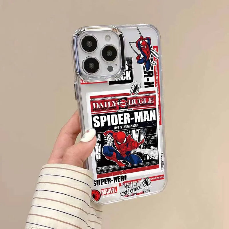 New Spiders-man Phone Case for Xiaomi Mi 15 14T 14 12T 11T 11 Lite Poco M7 X7 X6 F5 F6 X5 X4 GT Pro 4G 5G Transparent Soft Cover