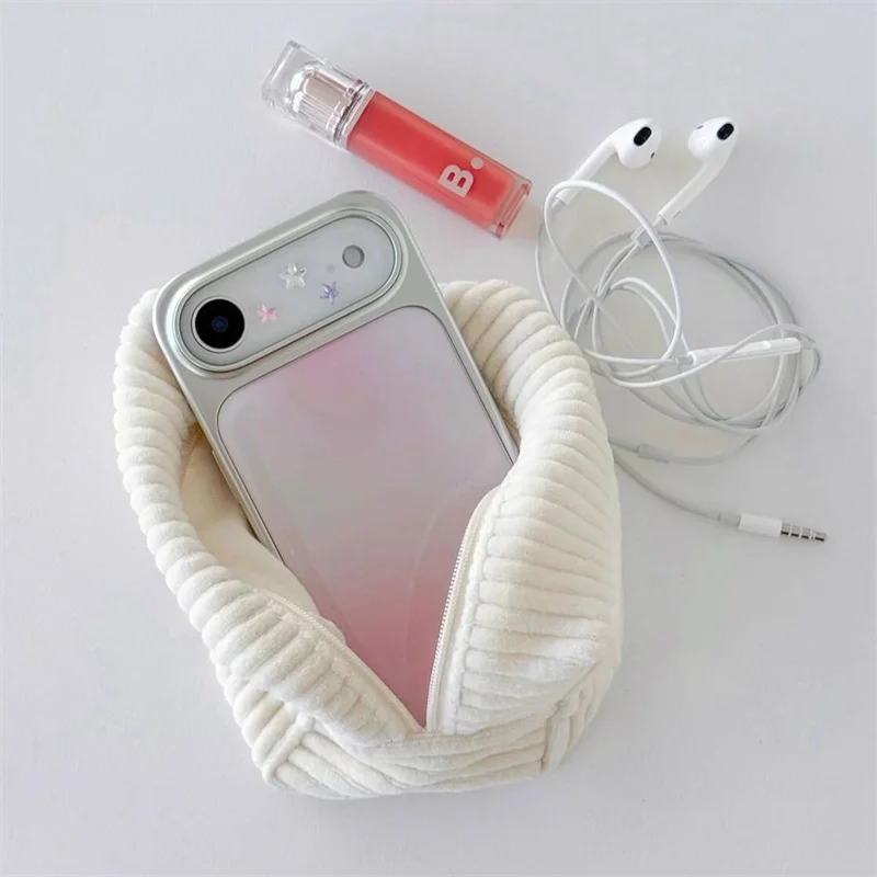 ins Korean-style creative &simple gradient colors Epoxy Phone Case TPU Anti-drop For iPhone XR/11/12/13/14/15/16/17 Pro Max