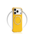 Borderless Leather Ring Holder Bracket Phone Case For iPhone 17 Air 16 15 14 13 12 11 Pro Max Plus Magnetic Magsafe Hard Cover