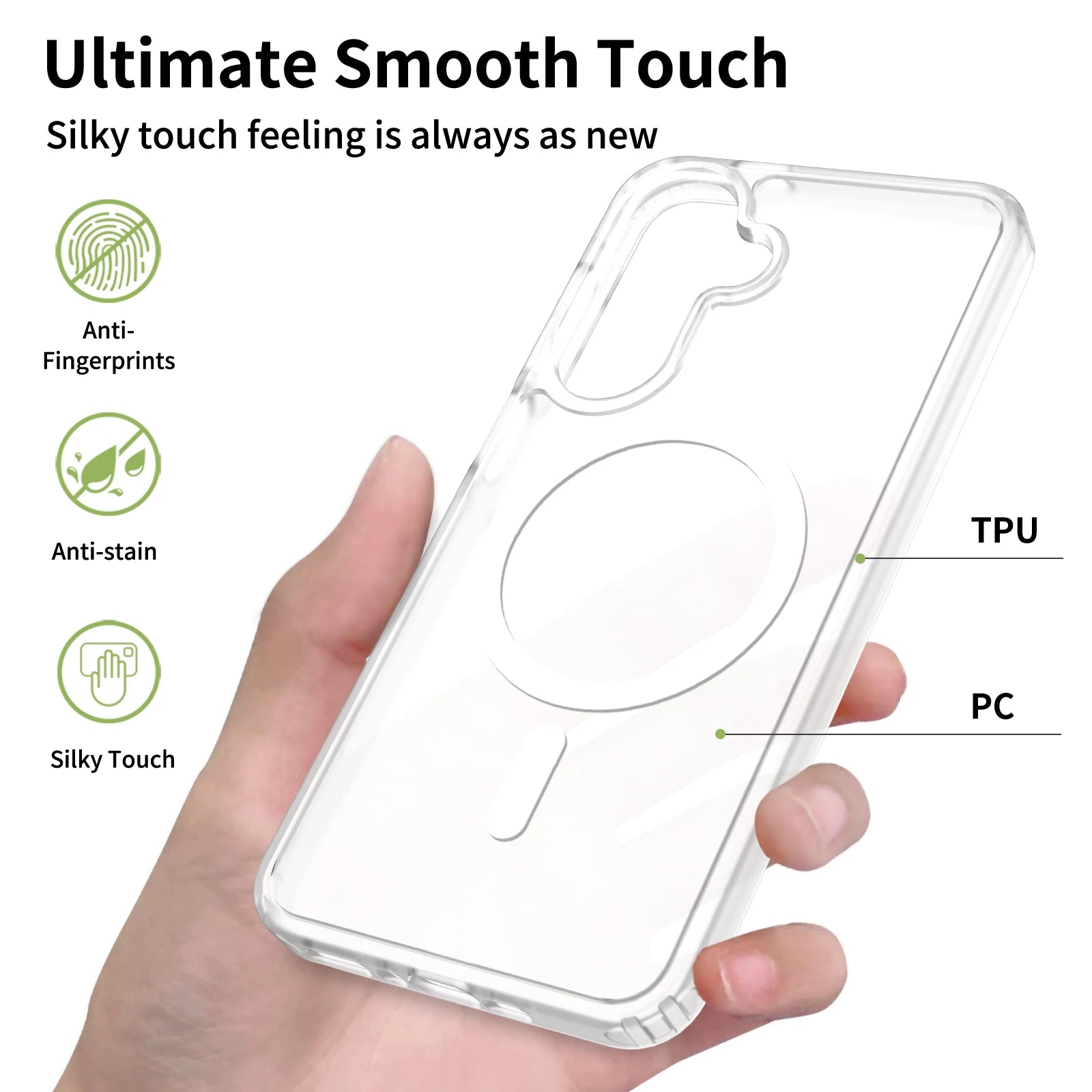Matte For Magsafe Case For Samsung S26 S25Edge S24 S23 Ultra Plus FE A57 A37 A27 A17 A07 A56 A36 Translucent Hybrid Bumper Cover