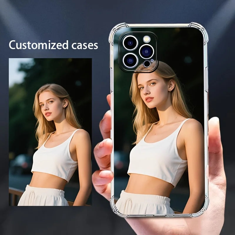 DIY Shockproof Soft Case Customised Artists photo For iPhone 17 16 15 14 13 12 11 Pro Xs Max SE 16e XR Plus Air  TPU back cover