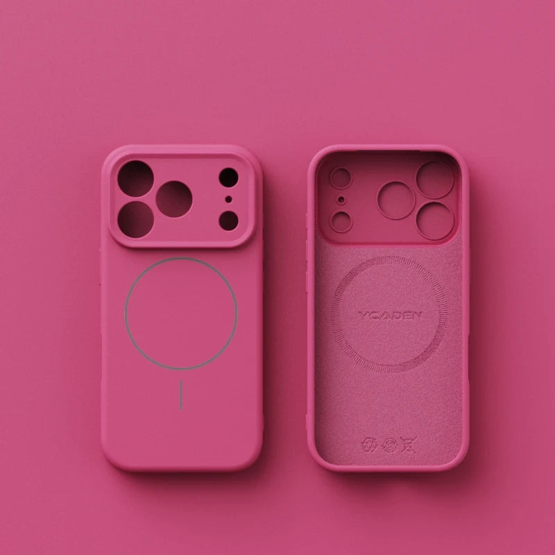 Original Liquid Silicone For Magsafe Soft Phone Case for iPhone 17 Air 16 Plus 15 14 13 12 17 Pro Max Magnetic Matte Candy Cover