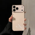 Luxury Tempered Glass Phone Case For iPhone 17 16 15 14 13 12 11 Pro Max Plus Crystal Lens Protection Plating Bumper Hard Cover