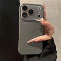 Luxury Original Silicone Glass Camera Lens Protect Soft Case For iPhone 12 13 14 15 16 17 Pro Max Air Soft Shockproof Cover