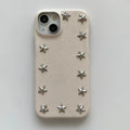 Advanced Stereoscopic Metal Stars Cowboy Pattern Leather Shockproof Protective Cover Case for iPhone 17 16 15 14 13 Pro Max