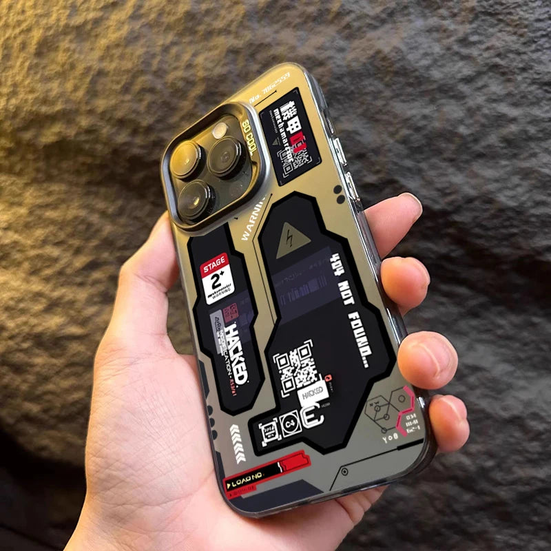 Phone Case for Xiaomi Redmi Note 14 12 11 10 13 Pro Plus 5G 12S 14C 13C 4G Mecha-Style Graffiti Cover Funda Redmi Note 14 Pro 5G