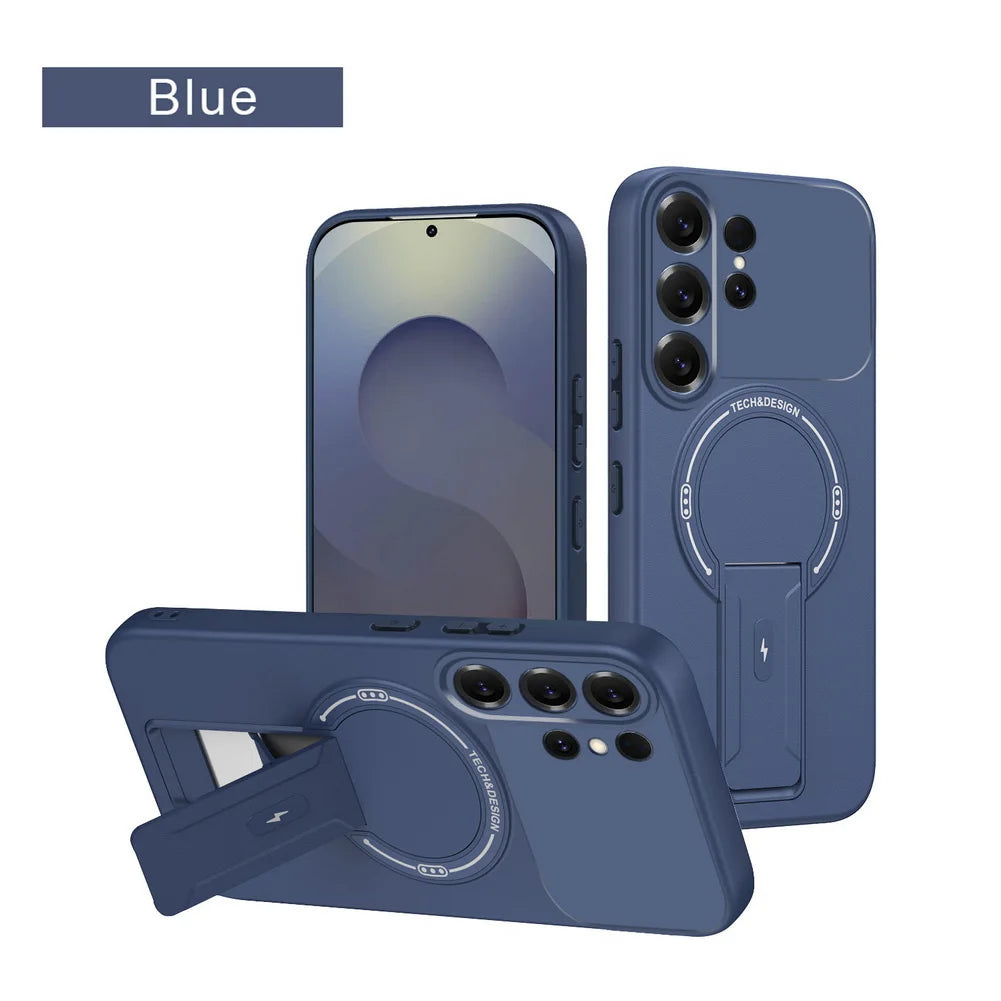 Skin-friendly Feel, Velvet lining, Invisible Holder Case For Samsung S26 Ultra S26 Plus S25 + Galaxy S24 S23 FE Protect Cover