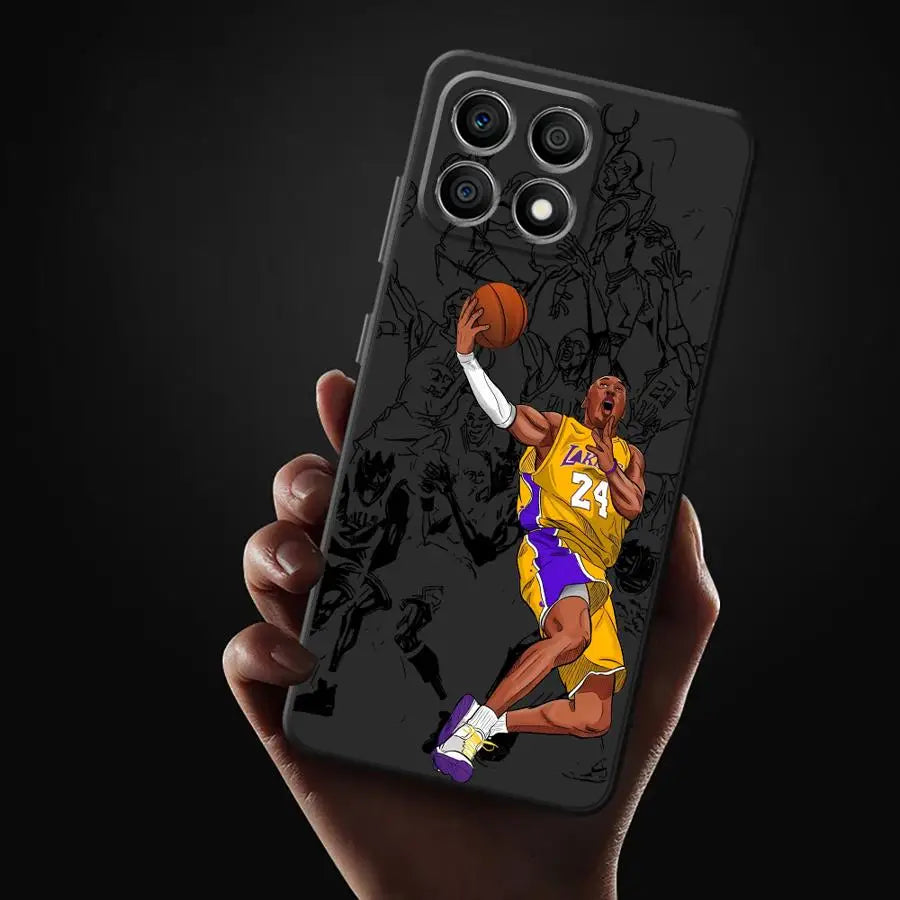 Football Number Black Soft Phone Cover Case for Honor X6 200 400 Lite X9a X8 8X X5b 70 90 X7 Magic5Lite