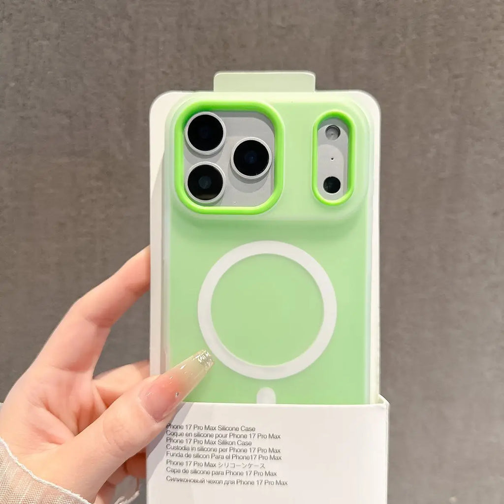 Luxury Jelly Phone Case For iPhone 17 16 15 14 13 12 Pro Max Hard PC Soft Silicone TPU 2in1 Shockproof Magnetic Phone Cover