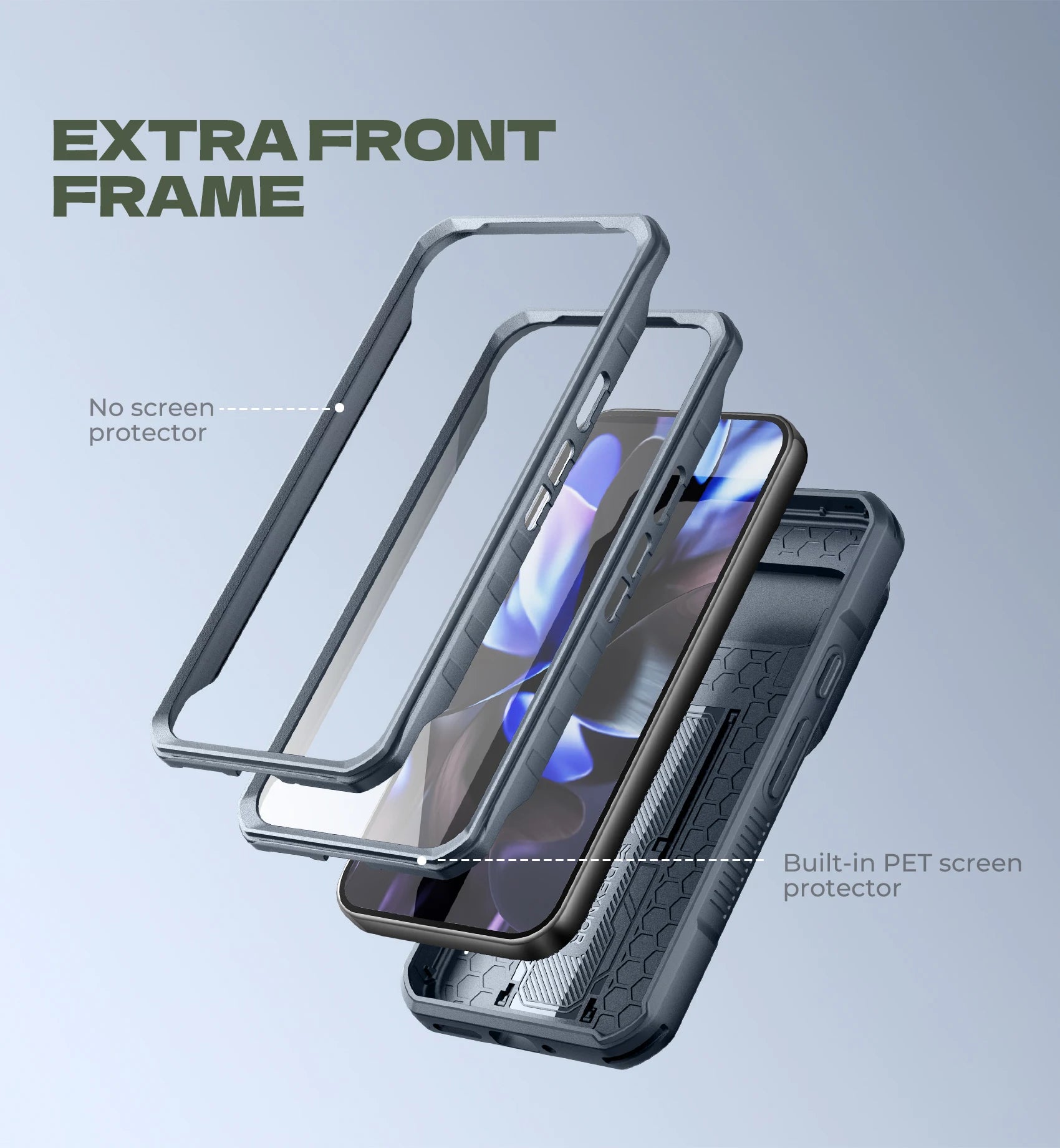 For Google Pixel 10/10 Pro Case with Slide Camera Cover and Built-in Screen Protector Kickstand Rugged Bumper Shockproof Cover