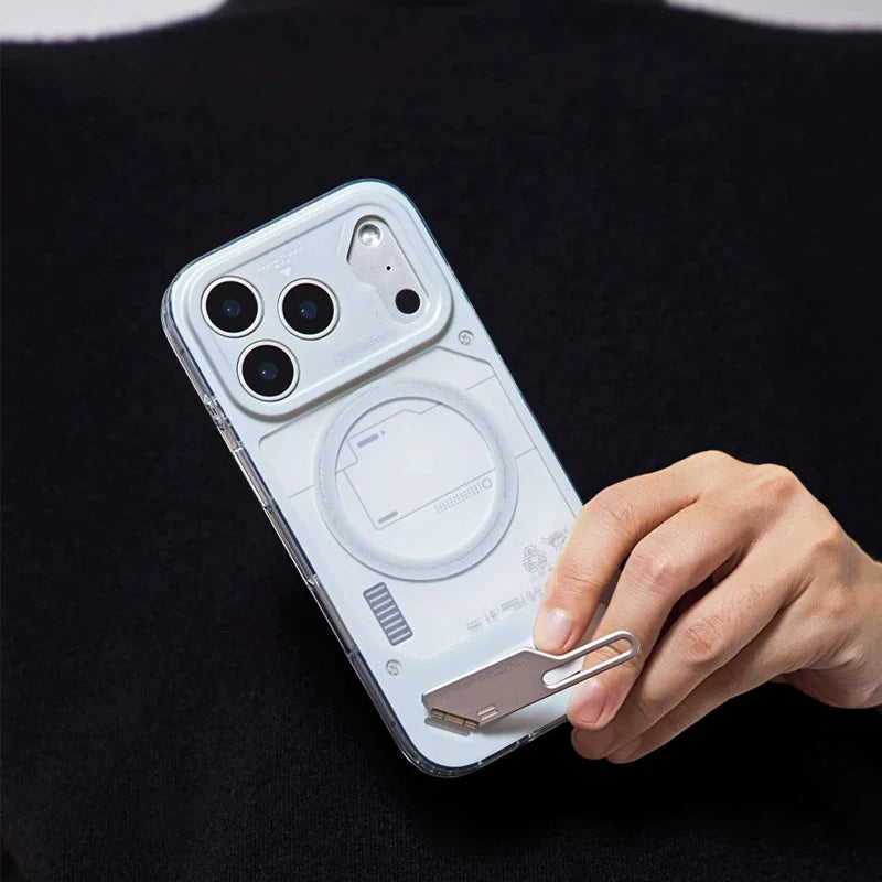 WAKCAS Battery Design Phone Case for iphone 17/16 17 Pro/16 17pro Max Magnetic Anti-fall Full-cover Shell Phone Protective Cover