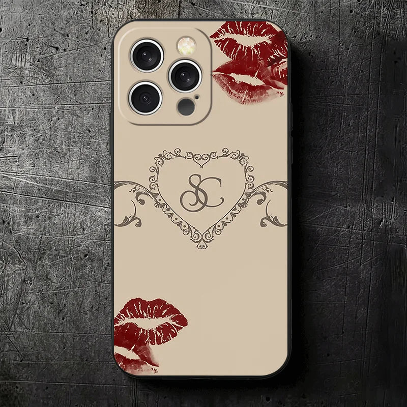 CR66 S-Sabrina C-Carpenter Soft Phone Case for iPhone 16 16E 17 Air 15 Pro Max 14 Plus 13 Mini 11 12 7 Black Cover Back Shell
