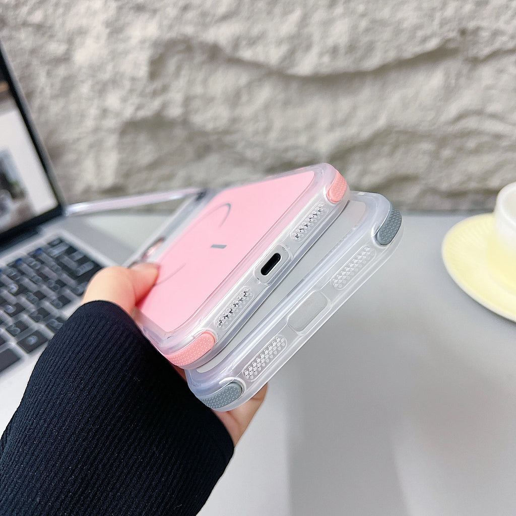 Camera Lens Protector Phone Case For iPhone 17 Pro Max 17 Pro 16 15 14 13 12 For Magsafe Camera Stand Magnetic Shockproof Cove