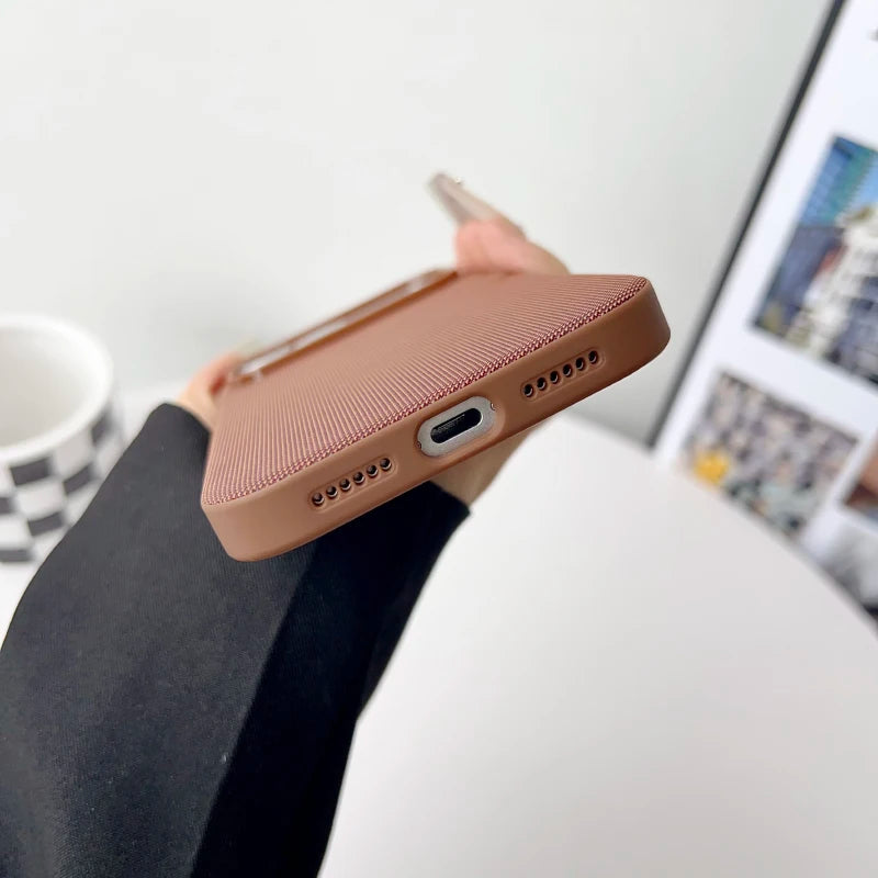 For Apple Techwoven Phone Case For iPhone 17 Pro Max 15 14 13 16 Pro Max For Magsafe Magnetic Wireless Charging Protect Cover