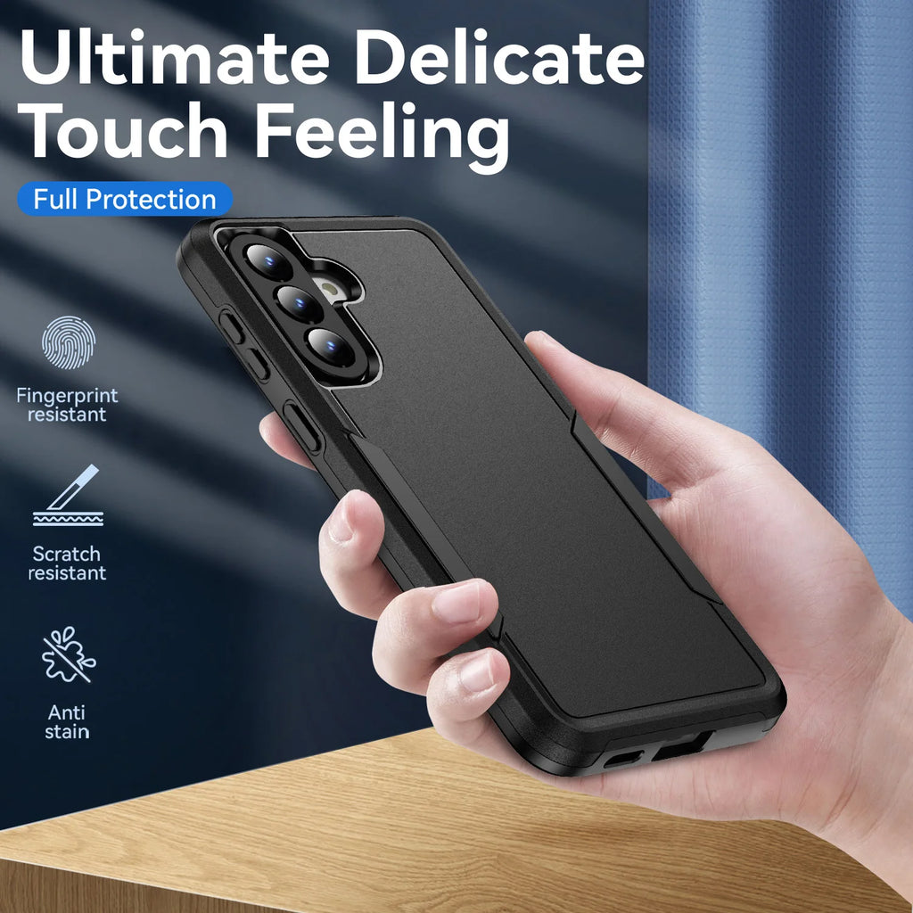 Precise Cutouts Armor Case for Samsung Galaxy A57 5G S26 Ultra A17 A37 A56 A55 A54 A16 A15 A14 A36 A35 S24 FE S25 S26 Plus