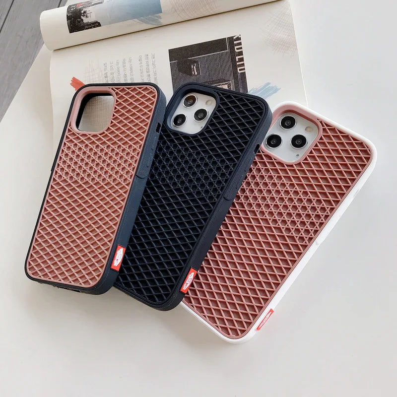 Original Waffle Shoe Phone Case For iPhone 17 16 15 14 13 12 11 Pro Max Soft Silicone Case for iPhone XR XS 7 8 Plus Back Cover