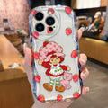 Strawberry Shortcake Phone Case For iPhone 17 16 16e 15 14 13 12 11 Pro Max XSMAX 8 7 6S Air Plus 3D Wave Soft TPU Back Cover