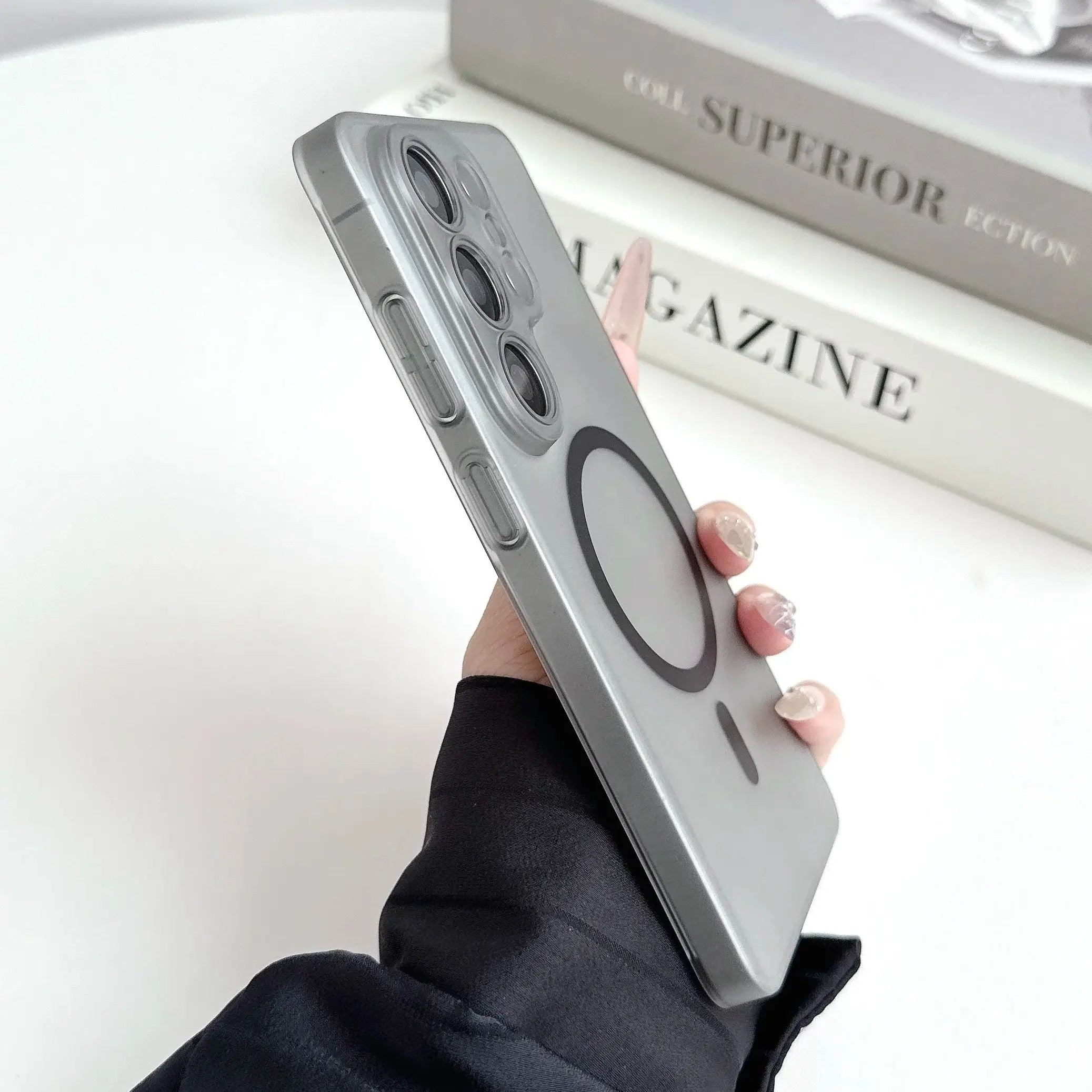 Thin Matte PC Hard For Magsafe Case For Samsung Galaxy S26 S25 S24 S23 S22 Ultra Plus Magnetic Charging Crystal Clear Slim Cover