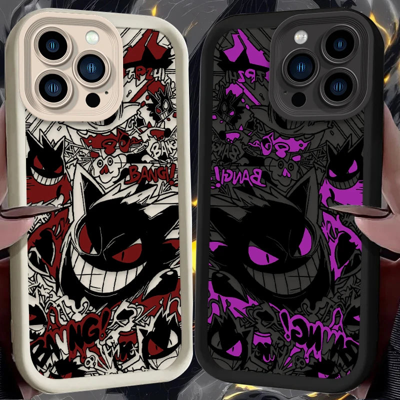 Luxury P-Pokemons Gengars Phone Case for IPhone 17e 17 16e 16 15 14 13 12 11 Air Pro Max XR XS X 7 8 6 Plus Soft TPU Back Cover