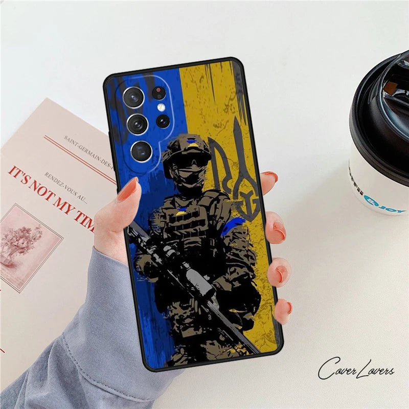 Ukraine Flag of Ukrainian phone case For Samsung Galaxy S24 S25 S23 S22 Ultra Note 10 20 Plus S20 S21 FE Cover