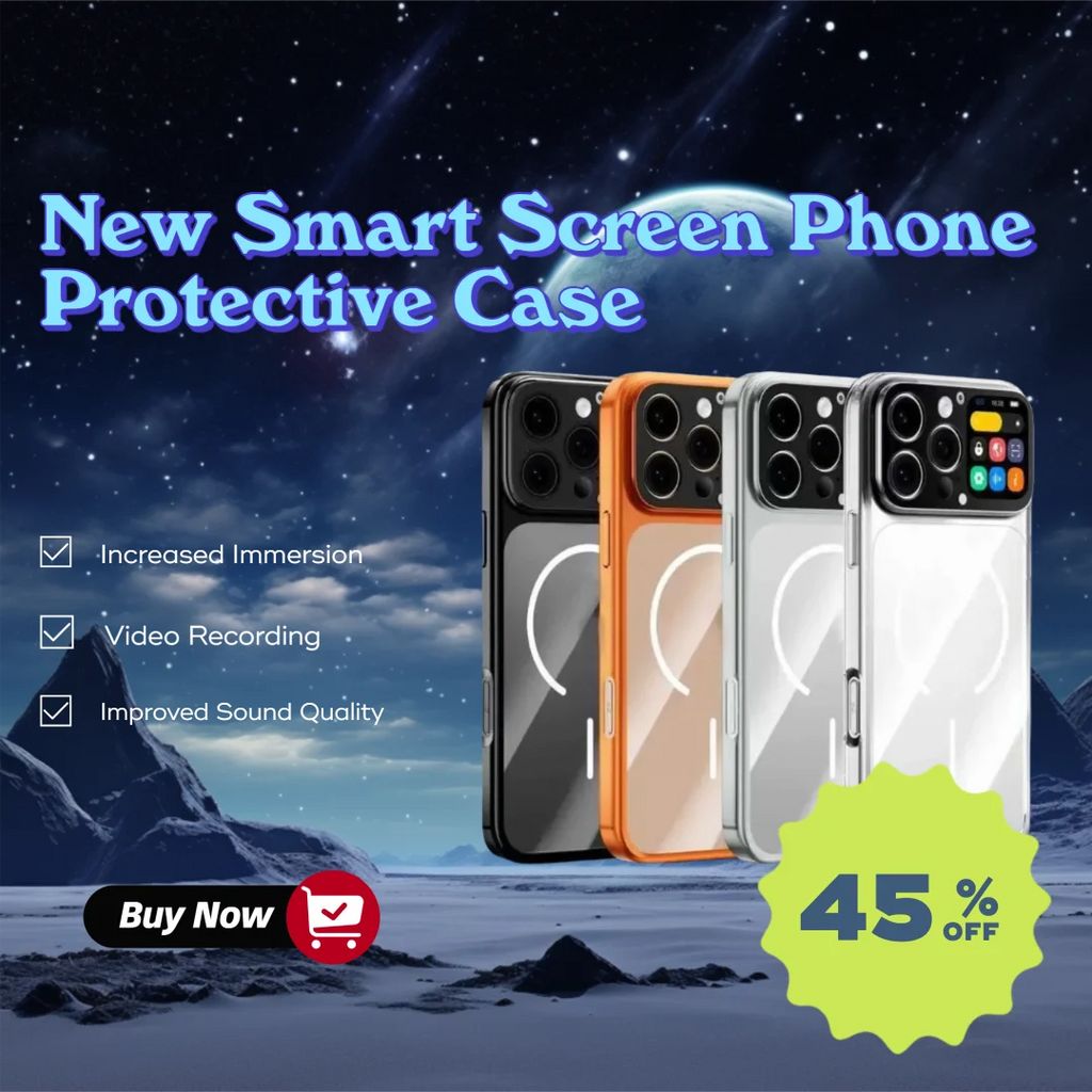 New intelligent screen phone protective case for taking photos, recording, playing games app, online real-time viewing of photos