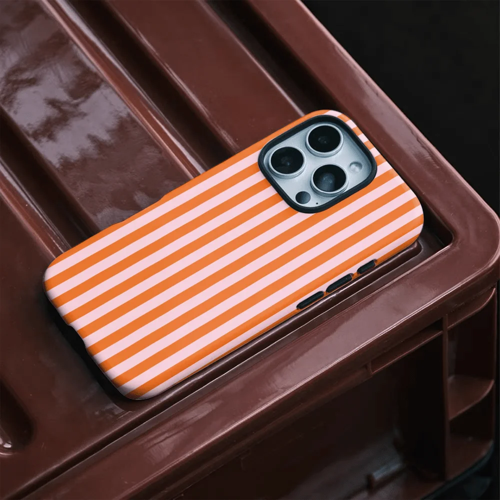 Simplified red striped 2-in-1 phone case suitable for iPhone 17 16 15 14 13 12 11 Pro/Max/Plus shockproof back cover