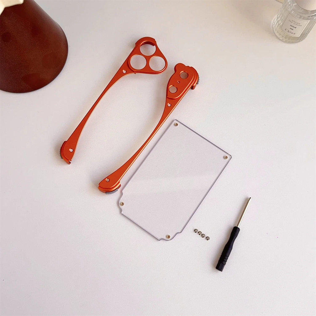 Metal Aluminum Alloy Frame Phone Case For iPhone 17 Pro 17 Pro Max Shockproof Drop-proof Protection Acrylic Transparent Cover