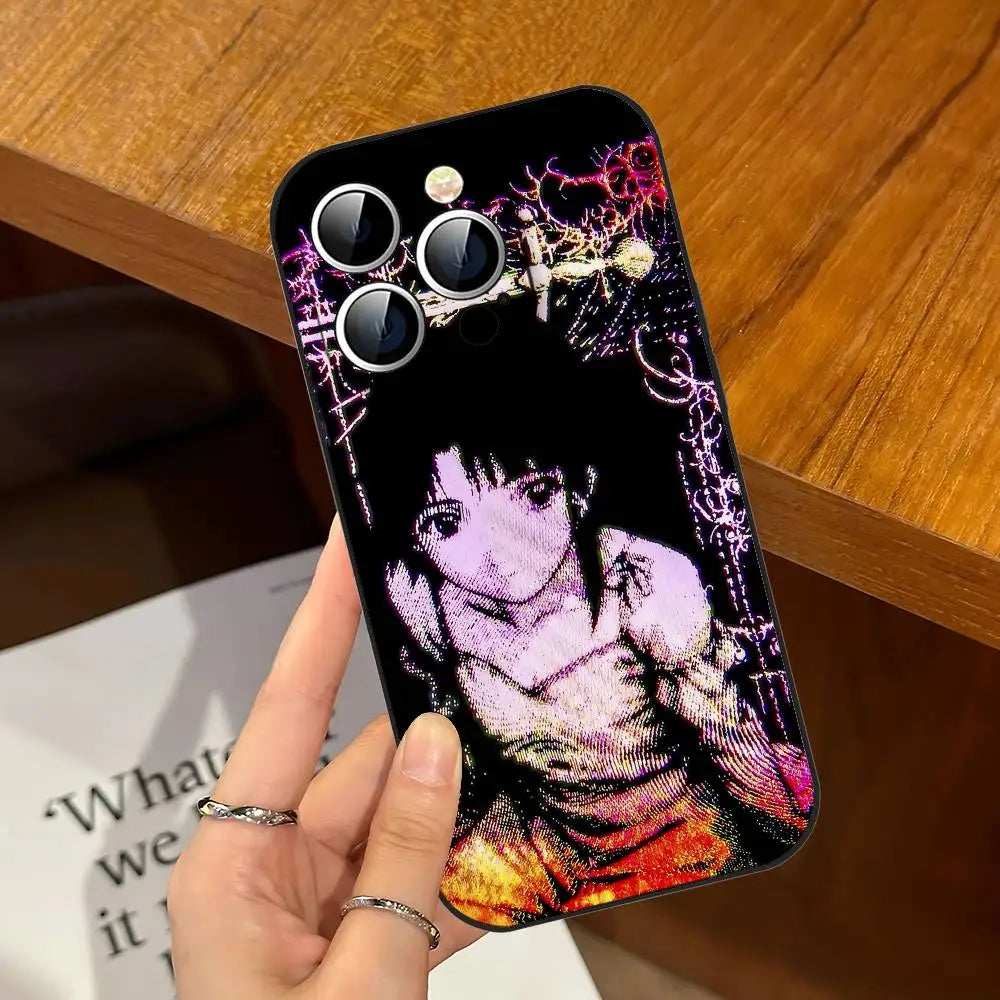 Serial Experiments Lain Slim Black Shockproof Phone Case For IPhone 17 16 15 14 13 12 11 X XR XS Max Pro Max Plus Mini