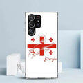 Georgia Flag Phone Case For Samsung Galaxy S24 S25 Edge S26 Ultra S22 S23 Plus S21 + S20 FE Soft TPU Back Cover Galaxy S25 S22 S