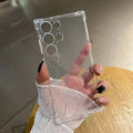 Shockproof TPU Case for Samsung Galaxy S24 FE s24 Plus S 24 Ultra Clear Protective Cover Airbag Capa Fundas Shell