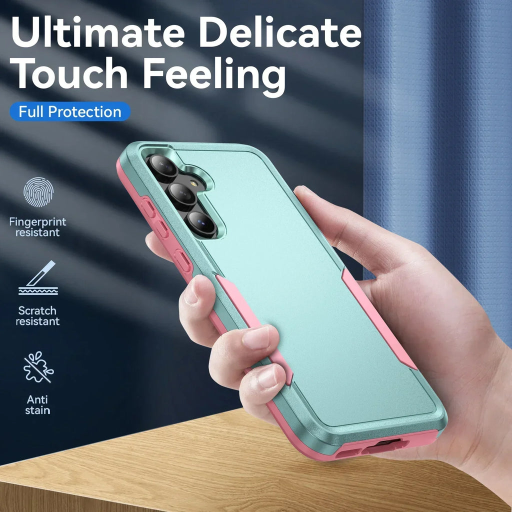 Case For Samsung S25 S24 S23 S21 S22 Ultra Plus A55 A15 A35 5G A54 A14 A53 A05S Heavy Duty Rugged Protective Shockproof Cover