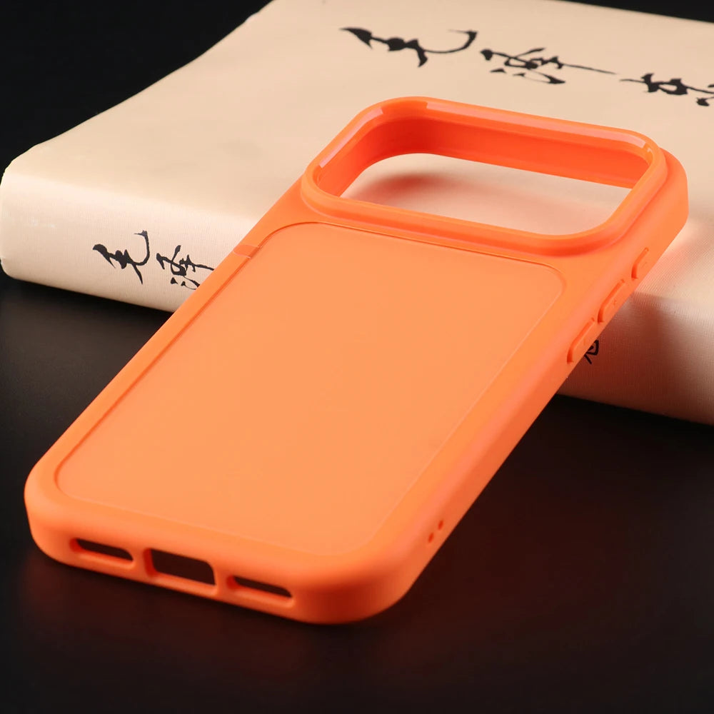 UGOjP For iPhone 17 Pro Case Men Solid Color Anti-drop Magnetic MagSafe Wireless Charging Phone Case Shockproof Protective Cover
