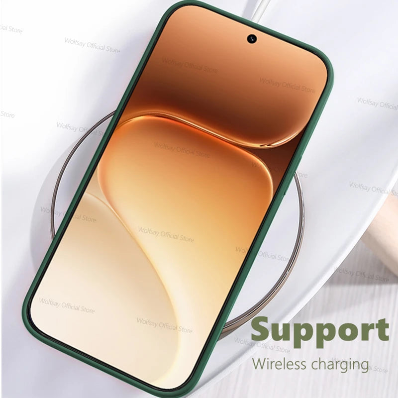 For Honor 600 Case Liquid Silicone Cases For Honor 600 Cover Luxury TPU Bumper Shockproof Protective Phone Cover For Honor 600