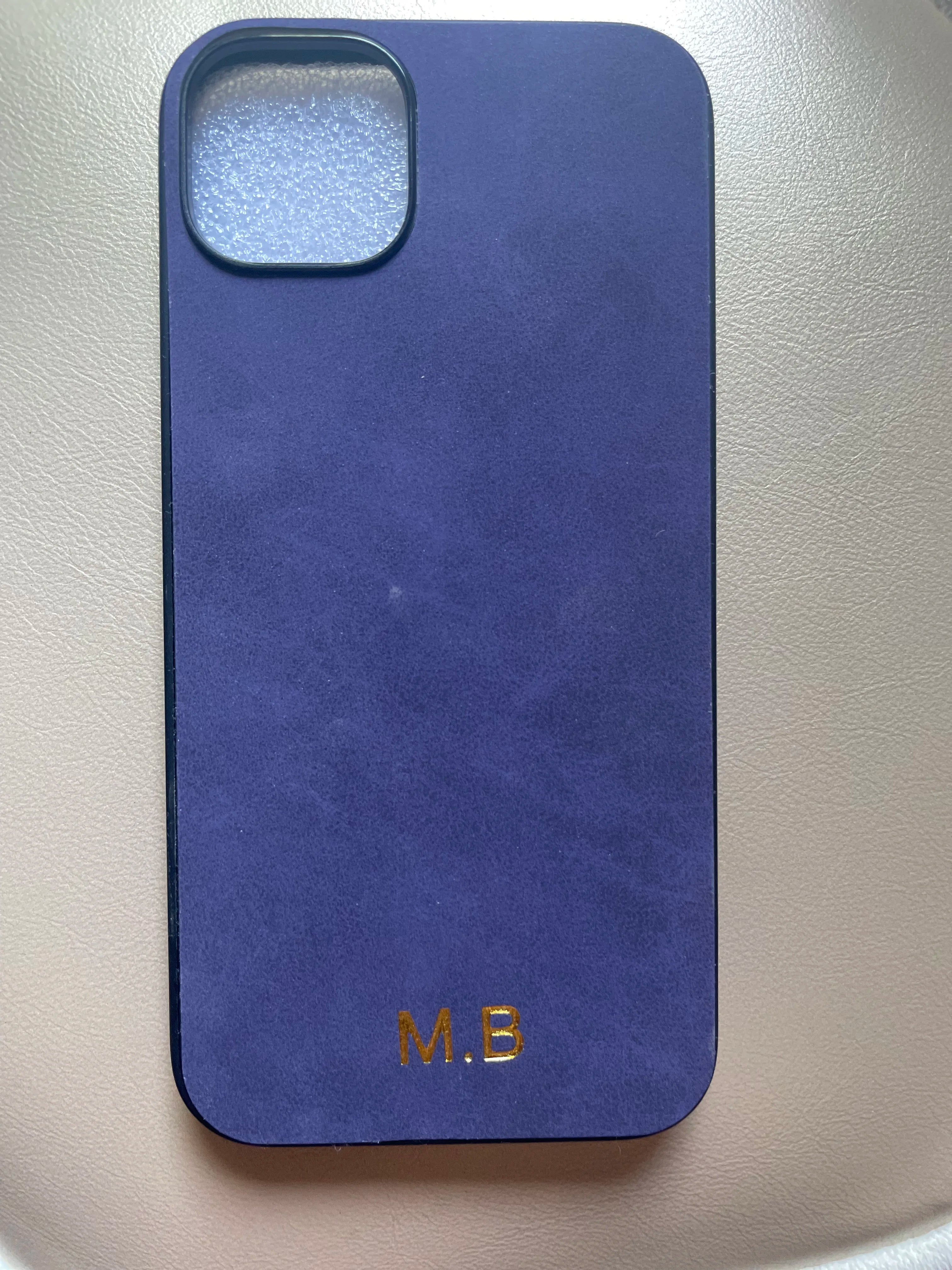 Personalise Customize Name Letter Leather Case For iPhone 16 Plus 15 14 13 12 Pro Max 11 X XR Sheepskin Cover coque funda
