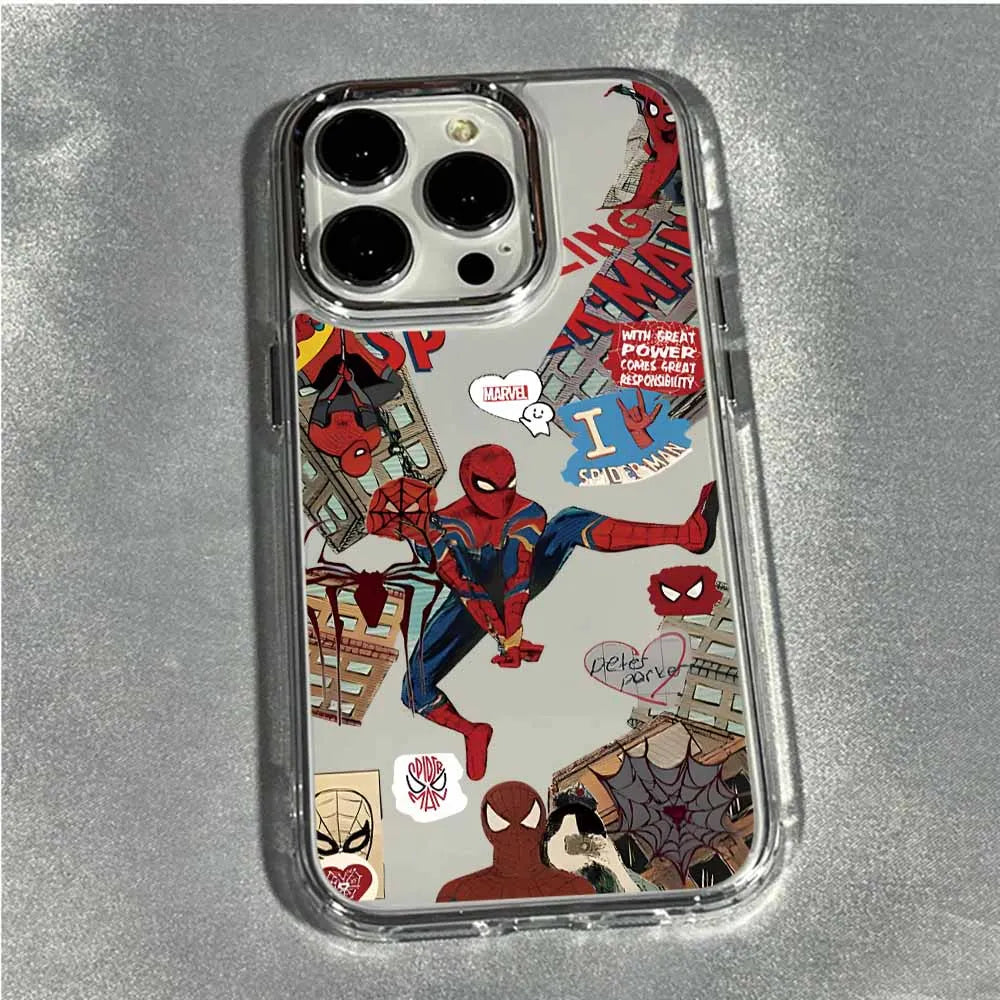 New Spiders-man Phone Case for Xiaomi Mi 15 14T 14 12T 11T 11 Lite Poco M7 X7 X6 F5 F6 X5 X4 GT Pro 4G 5G Transparent Soft Cover