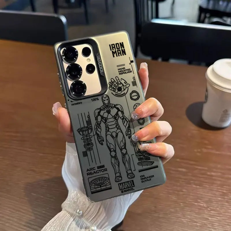 Phone Case For Samsung A06 A12 A13 A14 A15 A16 A23 A24 A25 A26 A33 A34 A35 A36 A52 A54 A55 A56 Cartoon Iron Man