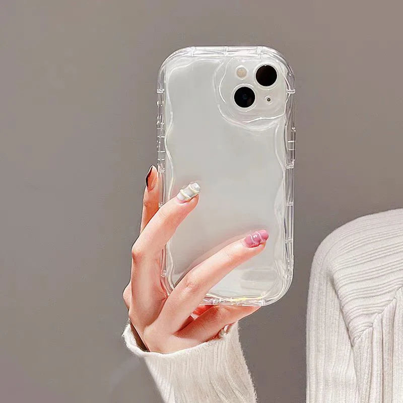 Transparent Wave Case for Xiaomi Redmi K50 Pro 9A 9T 13C 9 9C 10C 12C 10 Mi 13 11 12 Lite 13T 12T Pro 14 TPU Phone Cover Cases