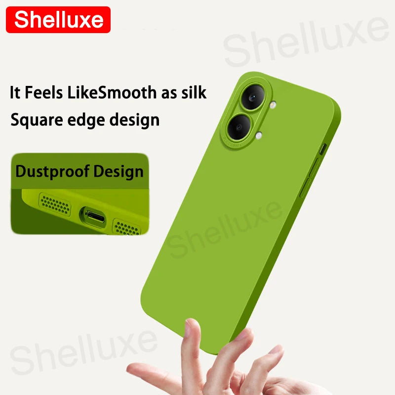 For PocoX8 ProMax Case Shelluxe Square Liquid Silicone Soft Cover For Xiaomi POCO X8 X7 Pro Max 5G Silky Feel Phone Cases