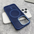 Heat Dissipation Mesh For Magsafe Magnetic Wireless Charge Case For iPhone 16 15 14 Plus 13 12 Pro Max Breathable Armor Cover