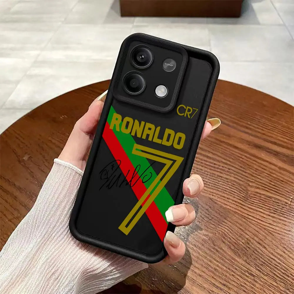 Football Star C-CR7 Phone Case For Redmi NOTE 8 9 A1 A2 A3 A5 A7 9T 10 10C 12 12C 13 13C 14C 15 15C K30 K40 K60 K50 Case Cover