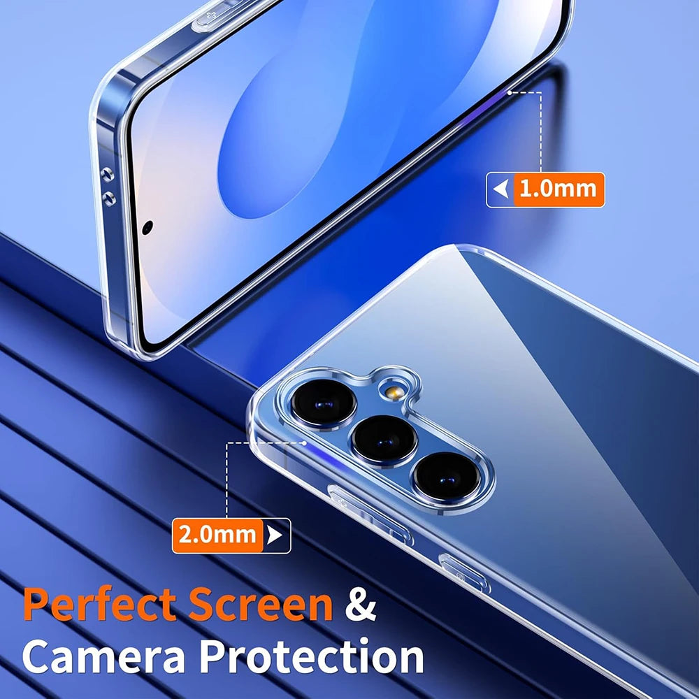 For SamsungS26Ultra Silicone Soft Case For Samsung Galaxy S26 Ultra S26+ Plus Clear Crystal Ultra Thin Shell Shockproof Coque