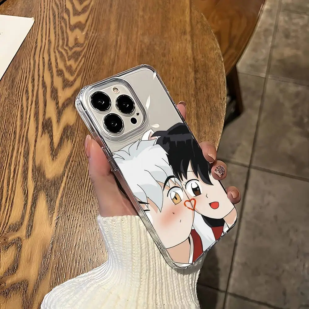 Anime I-Inuyasha Sesshoumaru Phone Case For IPhone 17 16 15 12 11 Pro Max 14 Plus 13 Mini Clear Cover Soft Funda