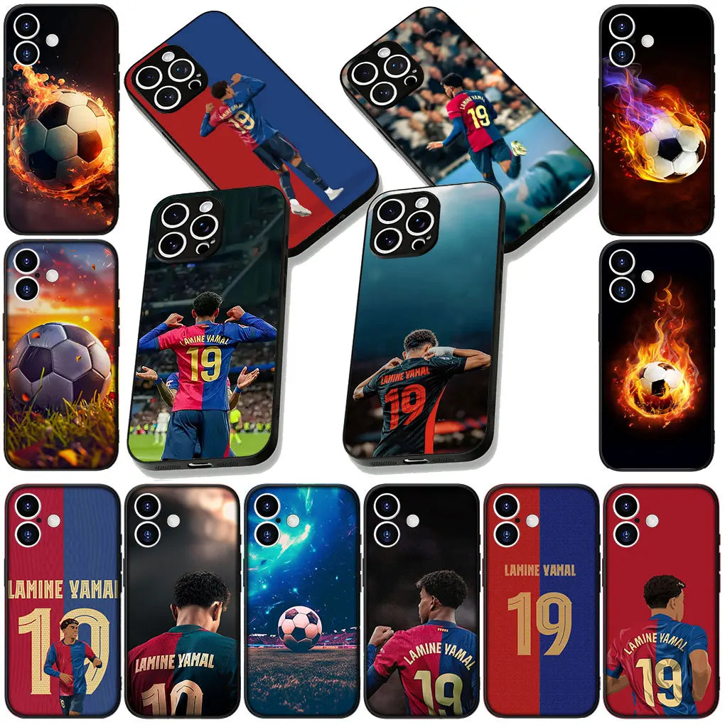 Soft Phone Cover for Xiaomi Redmi 15 9A 9C NFC 7A 9T Note 9 8 7 8T 15c A5 Case Soccer No 19 Spain Football Star No 19 Casing