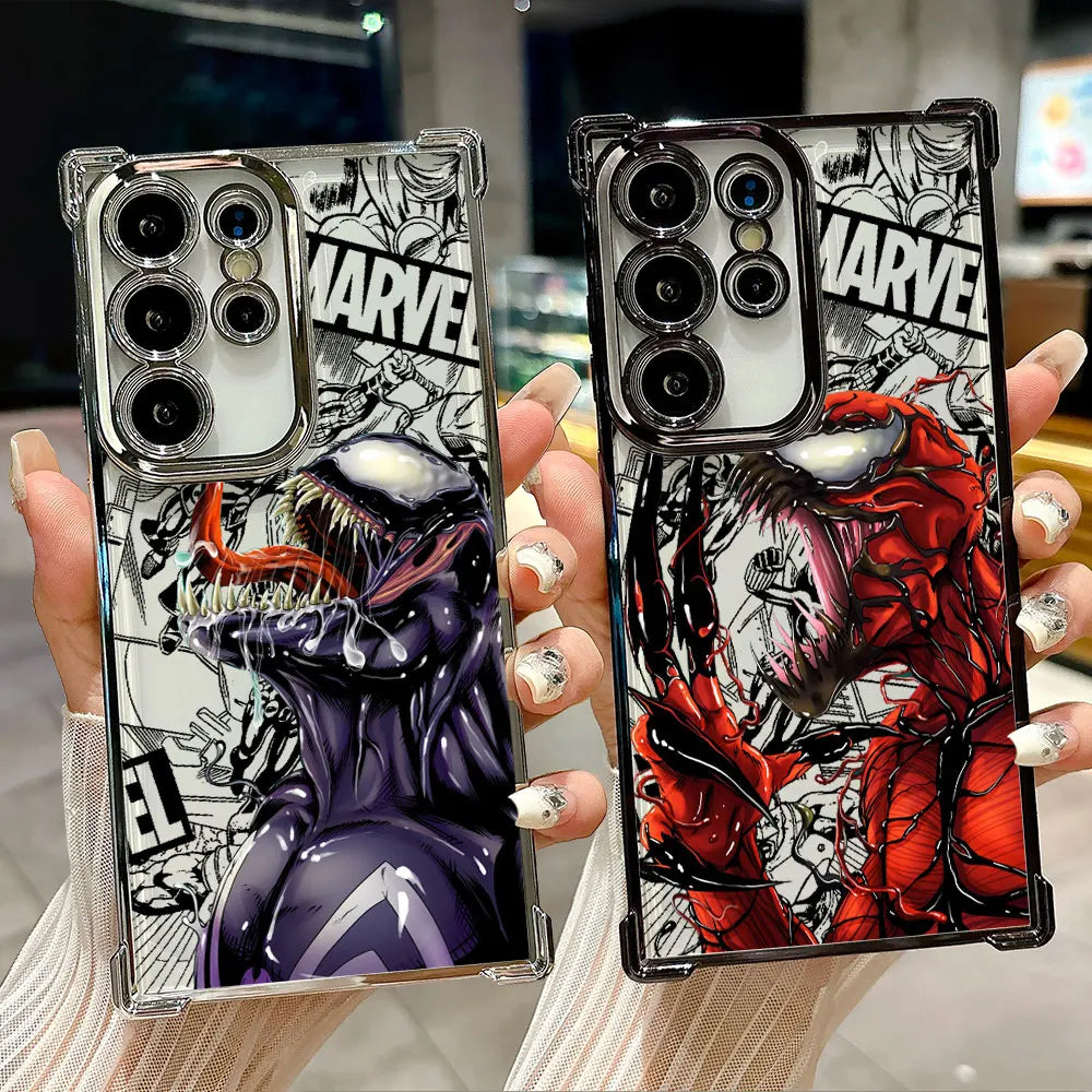 Venom Marvel Cool Case For Samsung Galaxy S26 S25 S26Ultra Edge S24 S23 S22 Plus S21 Ultra FE Soft Shockproof Phone Back Cover